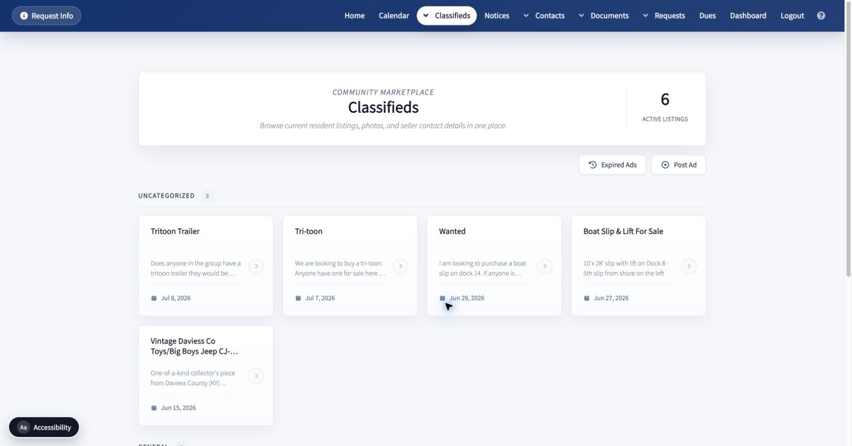 Use Classified Ads screenshot